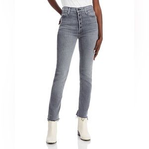 MOTHER Gray Ankle & Cropped Jeans